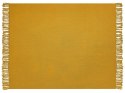 Koc bawełniany 125 x 150 cm żółty YARSA Lumarko!