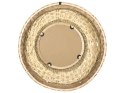 Okrągłe lustro ścienne bambusowe ø 61 cm naturalne SOLEDAD Lumarko!