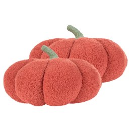 2 poduszki dekoracyjne boucle dynia ⌀ 35 cm pomarańczowe MUNCHKIN Lumarko!