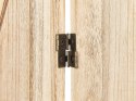 4-panelowy składany parawan pokojowy drewniany 170 x 163 cm jasne drewno RIDANNA Lumarko!