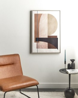 Obraz na płótnie w ramie abstrakcyjny 63 x 93 cm wielokolorowy RUFFANO Lumarko!