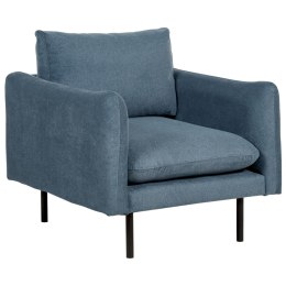 Fotel niebieski tapicerowany VINTERBRO Lumarko!
