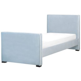 Łóżko welurowe 90 x 200 cm niebieskie TEENIE Lumarko!