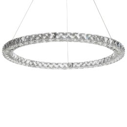Lampa wisząca LED kryształowa srebrna MAGAT Lumarko!