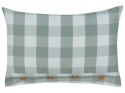 2 poduszki dekoracyjne w kratę 40 x 60 cm miętowe TAMNINE Lumarko!