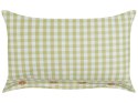 2 poduszki dekoracyjne w kratę 40 x 60 cm oliwkowo-białe TALYA Lumarko!