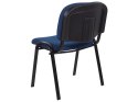Zestaw 4 krzeseł konferencyjnych niebieski CENTRALIA Lumarko!