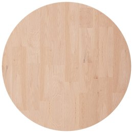 Okrągły blat do stolika, Ø50x2,5 cm, surowe drewno dębowe Lumarko!