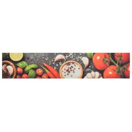 Dywanik kuchenny, wzór w warzywa, 60x300 cm, aksamit Lumarko!