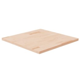 Kwadratowy blat do stolika, 60x60x2,5 cm, surowe drewno dębowe Lumarko!