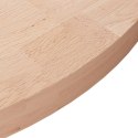 Okrągły blat do stolika, Ø70x4 cm, surowe drewno dębowe Lumarko!