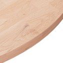 Okrągły blat do stolika, Ø80x2,5 cm, surowe drewno dębowe Lumarko!
