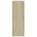 Komoda, biel i dąb, 60x35x98,5 cm, materiał drewnopochodny Lumarko!
