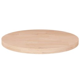 Okrągły blat do stolika, Ø40x2,5 cm, surowe drewno dębowe Lumarko!
