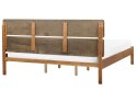 Łóżko drewniane 180 x 200 cm jasne BOISSET Lumarko!