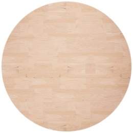 Okrągły blat do stolika, Ø70x2,5 cm, surowe drewno dębowe Lumarko!