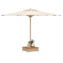 Osłona na podstawę parasola ogrodowego, beżowa, 70x70x25 cm Lumarko!