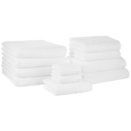Komplet 11 ręczników bawełnianych biały AREORA Lumarko!