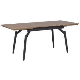 Stół do jadalni rozkładany 140/180 x 80 cm ciemne drewno z czarnym BARBOSA Lumarko!