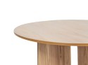 Stół do jadalni okrągły ⌀ 120 cm jasne drewno CORAIL Lumarko!