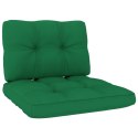Krzesła ogrodowe z zielonymi poduszkami, 2 szt., drewno sosnowe Lumarko!