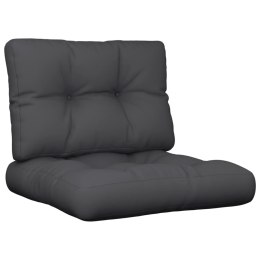 Poduszki na sofę z palet, 2 szt., czarne, tkanina Lumarko!