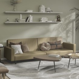 2-osobowa sofa, cappuccino, sztuczna skóra Lumarko!