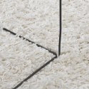 Dywan shaggy z wysokim runem, kremowy, 120x120 cm Lumarko!