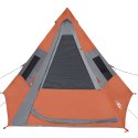Namiot, 7-os., szaro-pomarańczowy, 350x350x280 cm, tafta 185T Lumarko!