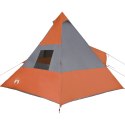 Namiot, 7-os., szaro-pomarańczowy, 350x350x280 cm, tafta 185T Lumarko!