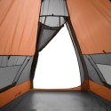 Namiot, 7-osobowa, szaro-pomarańczowy, 350x350x280 cm, tafta 185T Lumarko!