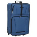 Zestaw walizek podróżnych, 5 elementów, niebieski, tkanina Lumarko!
