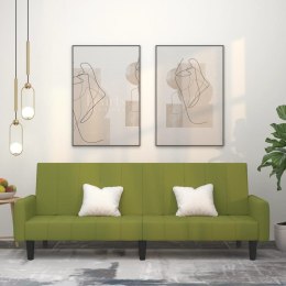 2-osobowa kanapa, jasnozielona, tapicerowana aksamitem Lumarko!