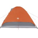 Namiot, 6-osobowa, szaro-pomarańczowy, 348x340x190 cm, tafta 190T Lumarko!