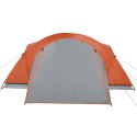 Namiot, 8-osobowa, szaro-pomarańczowy, 360x430x195 cm, tafta 190T Lumarko!