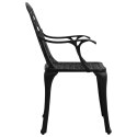 Krzesła ogrodowe, 6 szt., odlewane aluminium, czarne Lumarko!