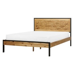 Łóżko 140 x 200 cm jasne drewno ERVILLERS Lumarko!