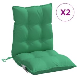 Poduszki na krzesła z niskim oparciem, 2 szt., zielone Lumarko!