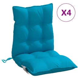 Poduszki na krzesła z niskim oparciem, 4 szt., jasnoniebieskie Lumarko!