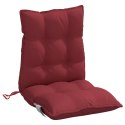 Poduszki na krzesła z niskim oparciem, 4 szt., winna czerwień Lumarko!