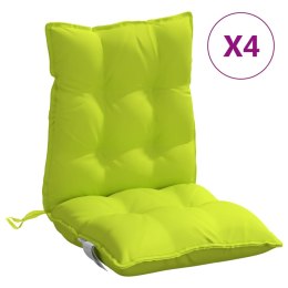 Poduszki na krzesła z niskim oparciem, 4 szt., jasnozielone Lumarko!