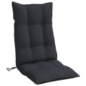 Poduszki na krzesła z wysokim oparciem, 2 szt., czarne, Oxford Lumarko!