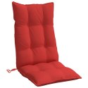 Poduszki na krzesła z wysokim oparciem, 4 szt., czerwone Lumarko!
