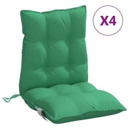 Poduszki na krzesła z niskim oparciem, 4 szt., zielone Lumarko!