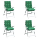 Poduszki na krzesła z niskim oparciem, 4 szt., zielone Lumarko!