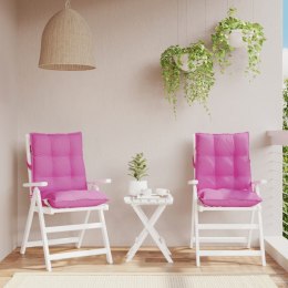 Poduszki na krzesła z niskim oparciem, 2 szt., różowe Lumarko!