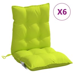 Poduszki na krzesła z niskim oparciem, 6 szt., jasnozielone Lumarko!