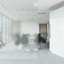 Folia okienna, matowa, tęczowy wzór 3D, 45x2000 cm, PVC Lumarko!