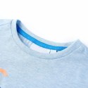 Koszulka dziecięca z krótkimi rękawami, jasnoniebieski melanż, 104 Lumarko!