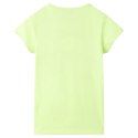 Koszulka dziecięca z krótkimi rękawami, żółta fluorescencyjna, 116 Lumarko!